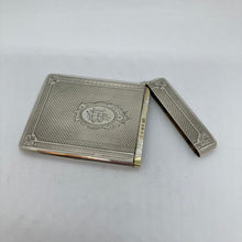 Load image into Gallery viewer, Silver Card Case George Unite Birmingham 1881 In Original Box
