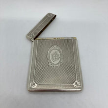 Load image into Gallery viewer, Silver Card Case George Unite Birmingham 1881 In Original Box
