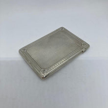 Load image into Gallery viewer, Silver Card Case George Unite Birmingham 1881 In Original Box
