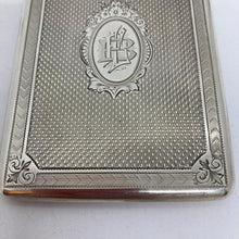 Load image into Gallery viewer, Silver Card Case George Unite Birmingham 1881 In Original Box
