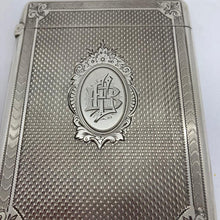 Load image into Gallery viewer, Silver Card Case George Unite Birmingham 1881 In Original Box
