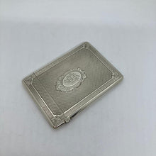 Load image into Gallery viewer, Silver Card Case George Unite Birmingham 1881 In Original Box
