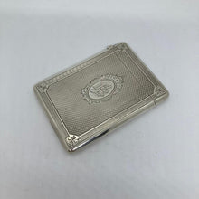 Load image into Gallery viewer, Silver Card Case George Unite Birmingham 1881 In Original Box
