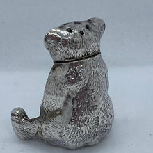 Load image into Gallery viewer, Edwardian Solid Silver Teddy Bear Pepperette William Vale &amp; Sons Birmingham 1908
