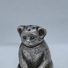 Load image into Gallery viewer, Edwardian Solid Silver Teddy Bear Pepperette William Vale &amp; Sons Birmingham 1908
