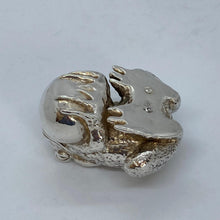 Load image into Gallery viewer, Silver Paperweight Modelled As A Toad Import Hallmarks
