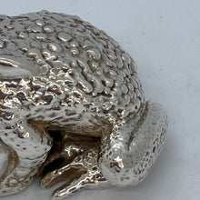 Load image into Gallery viewer, Silver Paperweight Modelled As A Toad Import Hallmarks
