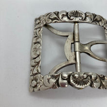 Load image into Gallery viewer, Georgian Silver Shoe Buckle Partial Hallmarks
