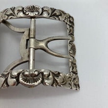 Load image into Gallery viewer, Georgian Silver Shoe Buckle Partial Hallmarks
