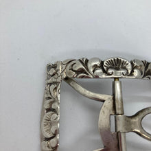 Load image into Gallery viewer, Georgian Silver Shoe Buckle Partial Hallmarks
