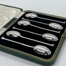 Load image into Gallery viewer, Set Of Six Silver Seal Top Teaspoons Cooper Brothers Sheffield 1926
