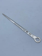 Load image into Gallery viewer, Hallmarked Silver Letter Opener Designed As A Meat Skewer Francis Howard Sheffield 1979
