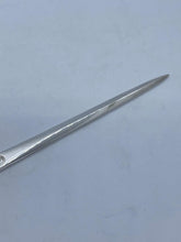 Load image into Gallery viewer, Hallmarked Silver Letter Opener Designed As A Meat Skewer Francis Howard Sheffield 1979
