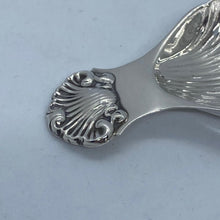 Load image into Gallery viewer, Silver Caddy Spoon Scalloped Bowl And Shell Handle Birmingham 1989
