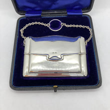 Load image into Gallery viewer, Art Nouveau Silver Ladies Card Case In Original Box Birmingham 1906
