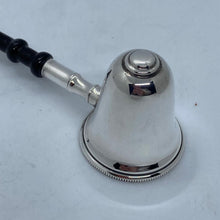 Load image into Gallery viewer, Hallmarked Silver Candle Snuffer With Turned Wooden Handle - Small
