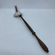 Load image into Gallery viewer, Large Hallmarked Silver Candle Snuffer With Turned Wooden Handle
