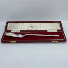 Load image into Gallery viewer, Hallmarked Solid Silver Marrow Scoop In Original Box Sheffield 1972
