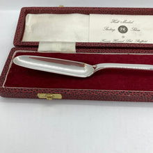 Load image into Gallery viewer, Hallmarked Solid Silver Marrow Scoop In Original Box Sheffield 1972
