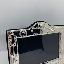 Load image into Gallery viewer, Hallmarked Silver Children’s Photo Frame Nursery Or Christening Toy Design
