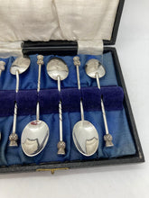 Load image into Gallery viewer, Set Of Six Silver Thistle Top Teaspoons John Millward Banks Chester 1926
