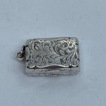 Load image into Gallery viewer, Small Silver Vinaigrette Frederick Marson Birmingham 1857
