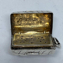 Load image into Gallery viewer, Small Silver Vinaigrette Frederick Marson Birmingham 1857
