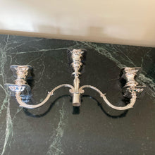 Load image into Gallery viewer, Pair Of Elizabeth II Silver Three Branch Candelabras Sheffield 1966
