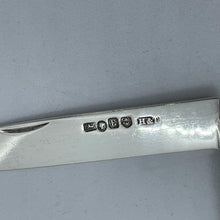 Load image into Gallery viewer, Silver And Mother Of Pearl Fruit Knife Hilliard And Thomason Birmingham 1853
