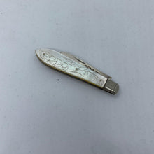 Load image into Gallery viewer, Miniature Silver And Mother Of Pearl Fruit Knife Sheffield 1906
