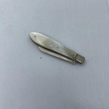 Load image into Gallery viewer, Miniature Silver And Mother Of Pearl Fruit Knife Sheffield 1906
