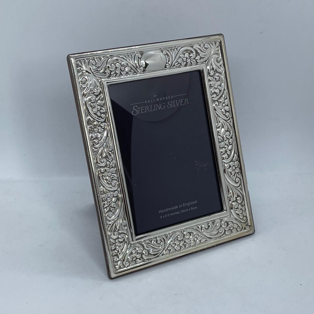 Hallmarked Silver Ornate Photograph Frame Sheffield 1994