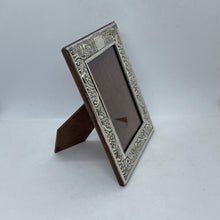 Load image into Gallery viewer, Hallmarked Silver Floral Photograph Frame Sheffield 1996
