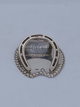 Load image into Gallery viewer, Silver Horseshoe Desk Clip Stuart Clifford London 1897
