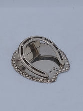 Load image into Gallery viewer, Silver Horseshoe Desk Clip Stuart Clifford London 1897
