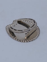 Load image into Gallery viewer, Silver Horseshoe Desk Clip Stuart Clifford London 1897
