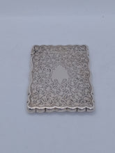 Load image into Gallery viewer, Hallmarked Victorian Silver Card Case William Hayes 1897
