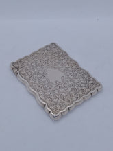 Load image into Gallery viewer, Hallmarked Victorian Silver Card Case William Hayes 1897
