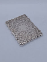 Load image into Gallery viewer, Hallmarked Victorian Silver Card Case William Hayes 1897
