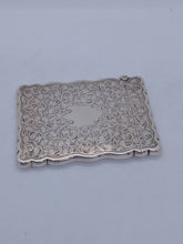 Load image into Gallery viewer, Hallmarked Victorian Silver Card Case William Hayes 1897
