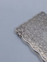 Load image into Gallery viewer, Hallmarked Victorian Silver Card Case William Hayes 1897
