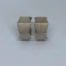 Load image into Gallery viewer, Pair of Art Deco Silver Napkin Rings Birmingham 1921 Unusual Shape And Design.
