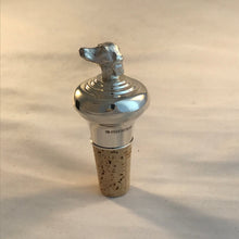 Load image into Gallery viewer, Hallmarked Solid Silver Dogs Head Wine Bottle Stopper
