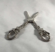 Load image into Gallery viewer, Silver Grape Shears With Fox Handles
