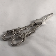 Load image into Gallery viewer, Silver Grape Shears With Fox Handles
