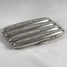 Load image into Gallery viewer, Silver Cigar Case Joseph Gloster Birmingham 1918

