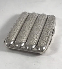 Load image into Gallery viewer, Silver Cigar Case Joseph Gloster Birmingham 1918
