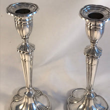 Load image into Gallery viewer, Pair Of Elizabeth II Silver Candlesticks Birmingham 1975
