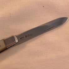 Load image into Gallery viewer, Edwardian Silver And Mother Of Pearl Fruit Knife Sheffield 1919
