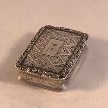 Load image into Gallery viewer, Nathaniel Mills Silver Vinaigrette Birmingham 1836
